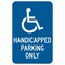 Brady Handicap Parking Sign, 18"H, 12"W, Alum, 115576 115576 - alternate 1